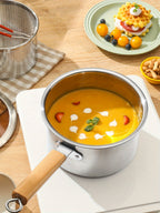 Edelstahl-Siebkorb zum Kochen: Ideal zum Abgießen von Nudeln, Braten und Zubereiten von Suppen – geeignet für alle Arten von Speisen.ktops