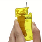 3-teiliges Set gelber Nadeleinfädler mit Federführung