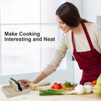 Faltbarer Deckelhalter – Praktische Deckelablage zum Kochen und Servieren – Hält Löffel und Küchenutensilien ordentlich – Geeignet für Küchenarbeitsplatte und Herd – Vielseitiges Kunststoffregal