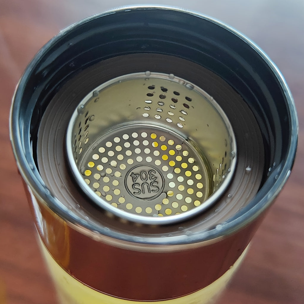 Doppelwandige, isolierte Thermoskanne aus Borosilikatglas