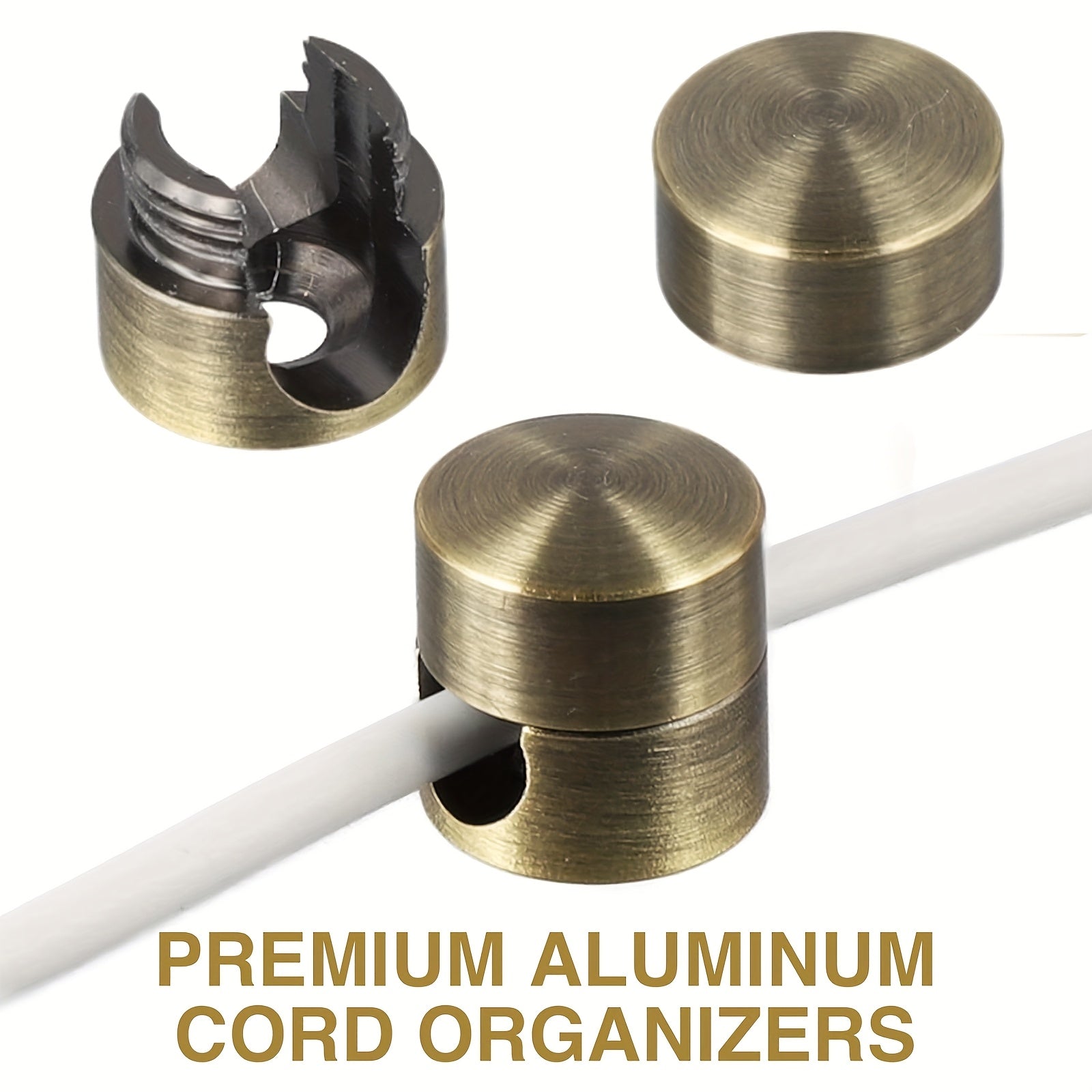 2 Stück robuste und verstellbare Kabelbinder aus Metall