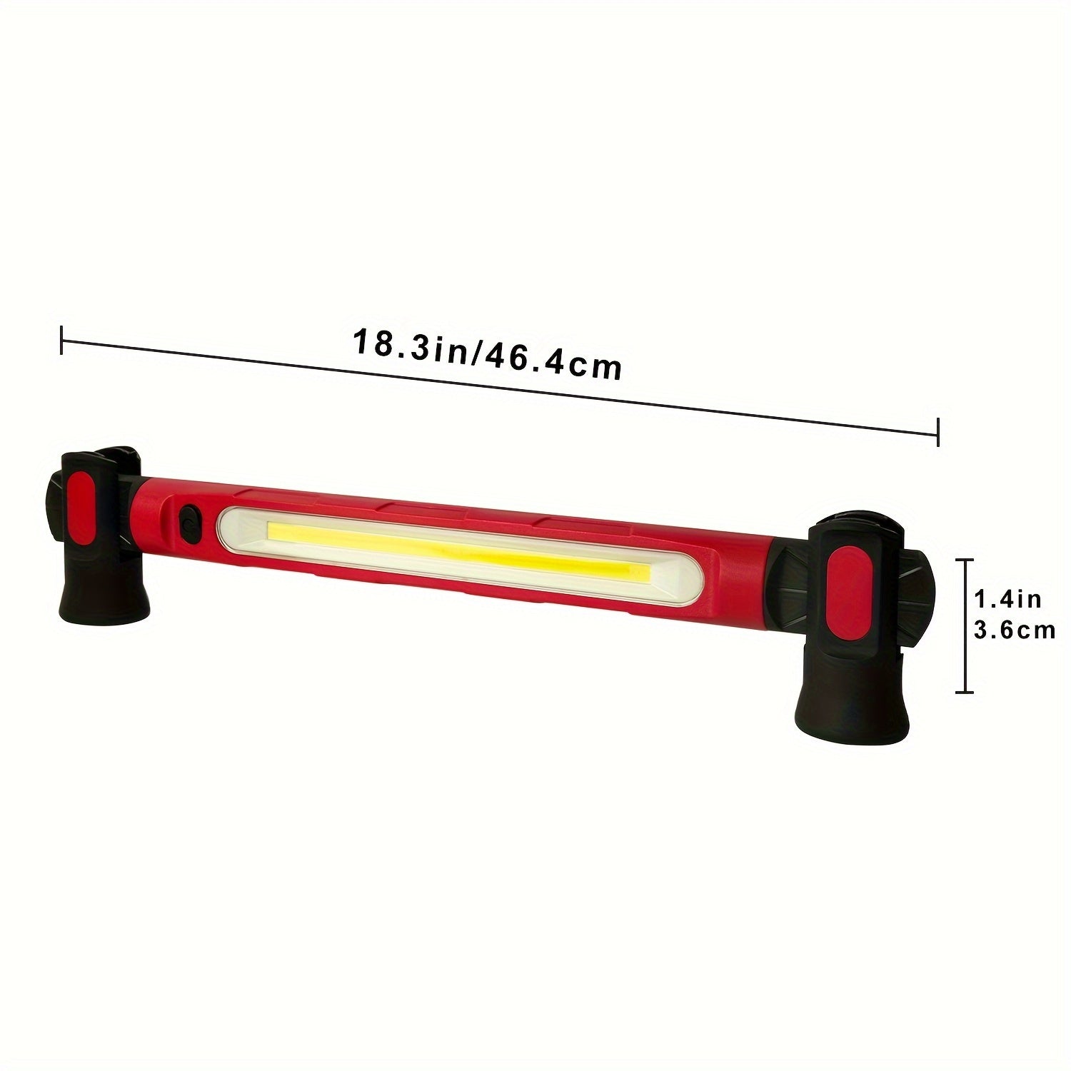 Wiederaufladbare LED-Arbeitsleuchte, 3000 lm, magnetische, kabellose Motorraum-Arbeitsleuchte mit Haken und USB-Stromanschluss, superhelle Taschenlampe für Mechaniker/Werkstatt/Notfall