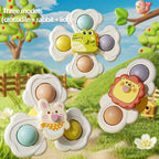 3er-Set Kreisel mit Saugnapf in Tierform für Kinder, fördert die Hand-Augen-Koordination, ideales Geschenk zum Geburtstag, zu Weihnachten oder Ostern