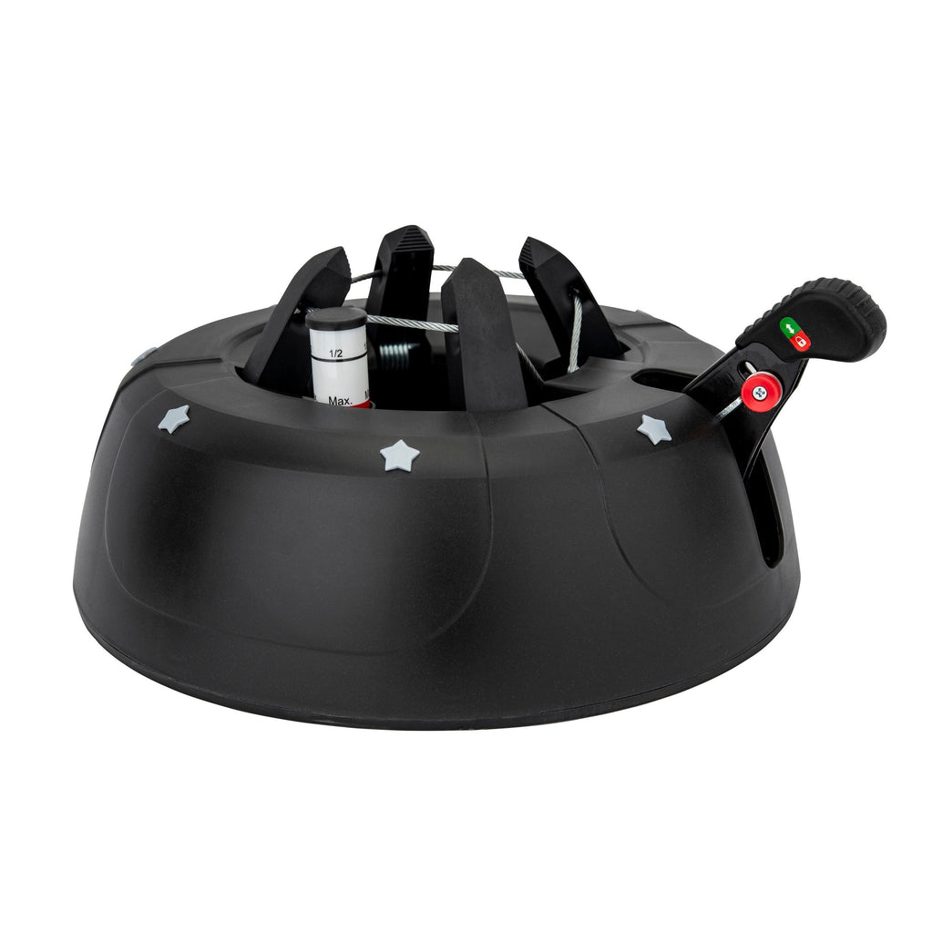 Christmas Tree Stands with Foot Pedal Function And Single-Cable Technology, Plastic/Metal Christmas Tree Stands in Various Sizes Green/Anthracite, Christmas Tree Stands with Child Safety And Large Water Tank with Water Level