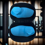 2 Stück rutschfeste Griffpolster aus Silikon fürs Fitnessstudio – Ergonomische Handschützer mit hochdichtem, strukturiertem Design für Gewichtheben, Kniebeugen, Hanteln