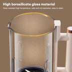 BALASHOV Multifunktions-Smoothie-Maker mit automatischer Sojamilcherhitzung, Eiswürfelrührfunktion und Saftzubereitung – Leiser Betrieb, Digitalanzeige, EU-Stecker, ideal für Shakes, Müsli, Slush-Eis und Speisen, Küchengerät