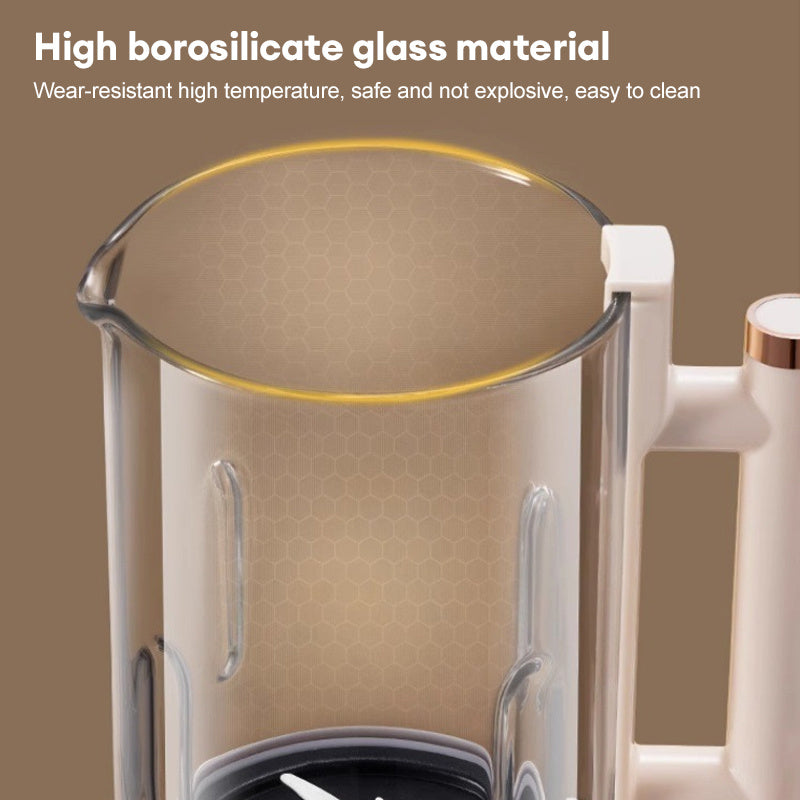 BALASHOV Multifunktions-Smoothie-Maker mit automatischer Sojamilcherhitzung, Eiswürfelrührfunktion und Saftzubereitung – Leiser Betrieb, Digitalanzeige, EU-Stecker, ideal für Shakes, Müsli, Slush-Eis und Speisen, Küchengerät