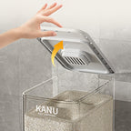 Großer, luftdichter Lebensmittelbehälter, Reisspender mit Messbecher, 11,34 kg Lebensmittelbehälter, feuchtigkeitsbeständiger, luftdichter Reisbehälter für den Haushalt, Reistank, Mehlbehälter