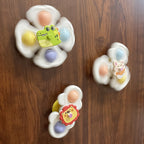 3er-Set Kreisel mit Saugnapf in Tierform für Kinder, fördert die Hand-Augen-Koordination, ideales Geschenk zum Geburtstag, zu Weihnachten oder Ostern