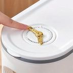 Großer Reisbehälter – 5,0/10,0 kg, feuchtigkeitsbeständig, Klappdeckel, wiederverwendbarer Kunststoff-Getreidespender für Reis, Getreide, Mehl, Tierfutter – unverzichtbarer Küchenhelfer, Organizer für Tierfutter | Transparentes Design