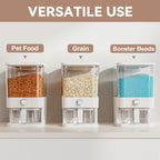 Großer, luftdichter Lebensmittelbehälter, Reisspender mit Messbecher, 11,34 kg Lebensmittelbehälter, feuchtigkeitsbeständiger, luftdichter Reisbehälter für den Haushalt, Reistank, Mehlbehälter