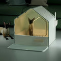 WhiskerWonders ABS Enclosed Cat Litter Box with Drawer, Large Feline Toilet