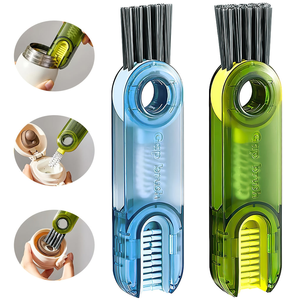 3-in-1 Mehrzweck-Flaschenreinigungsbürste – Tragbar, robust für Glas und mehr, ideal für Küche, Reinigung, vielseitig einsetzbar, auch als Becherdeckel oder Wasserflaschenreiniger geeignet.