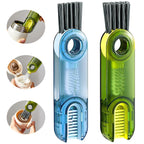 3-in-1 Mehrzweck-Flaschenreinigungsbürste – Tragbar, robust für Glas und mehr, ideal für Küche, Reinigung, vielseitig einsetzbar, auch als Becherdeckel oder Wasserflaschenreiniger geeignet.