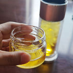 Doppelwandige, isolierte Thermoskanne aus Borosilikatglas