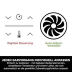 Ninja Dual Zone Digital Air Fryer, 2 Schubladen, 6-in-1, Heißluftfritteuse, 9,5 l, Heißluftfritteuse, Max Crisp, Braten, Backen, Aufwärmen, spülmaschinenfeste Körbe, Stein/Gold DZ400EUSTGD