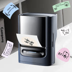 Etikettendrucker - Etikettierer mit Klebeband, Etikettendrucker PM220, tragbarer 2-Zoll-Thermodrucker für Zuhause, Büro, Adressen, Logos, Kleidung, kleine Unternehmen usw., unterstützt Etikettenbreiten von 23-54 mm (0,91"-2,12"), 1 Packung, Weiß, Schwarz,