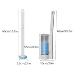 Einweg-Toilettenbürstenreiniger mit langem Griff, Badezimmer-Reinigungsbürste mit austauschbarem Bürstenkopf, WC-Badezimmerzubehör