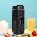 Tragbarer, per USB aufladbarer Mixer & Entsafter | 420 ml | Digitalanzeige, Edelstahlklingen | 3-in-1-Design für Smoothies, Shakes & frische Säfte | Leicht zu reinigen, ideal für Zuhause, Büro, Reisen & Camping | Stilvoll und modern