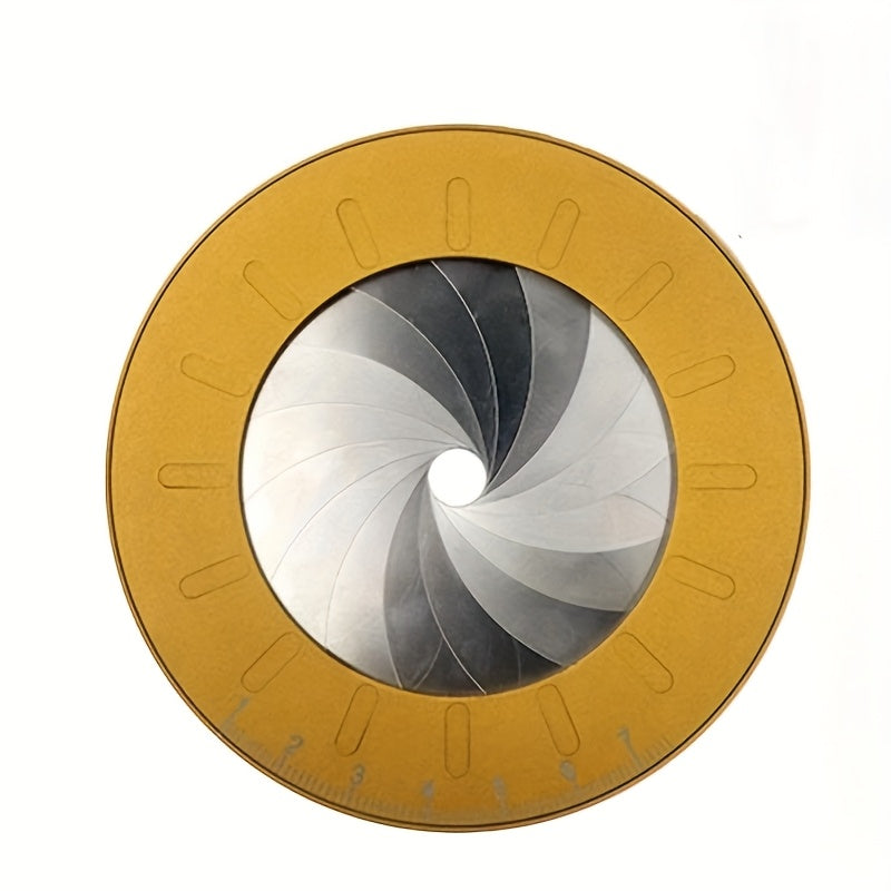 Verstellbares Präzisions-Kreiszeichenwerkzeug – Doppelmetall-Messlineal für Rohrdurchmesser und Holzbearbeitungsdesigns, nicht elektrisch, robustes Messingmaterial, Holzbearbeitungswerkzeug | Elegante Metalloberfläche | Messwerkzeug