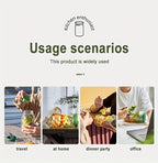 Mikrowellen-/spülmaschinenfester, luftdichter, stapelbarer ABS-Aufbewahrungsbehälter mit auslaufsicherem Deckel und Seitentür – Einmachglas für Meal Prep, Mittagessen, Büro, Reisen – mikrowellengeeignetes