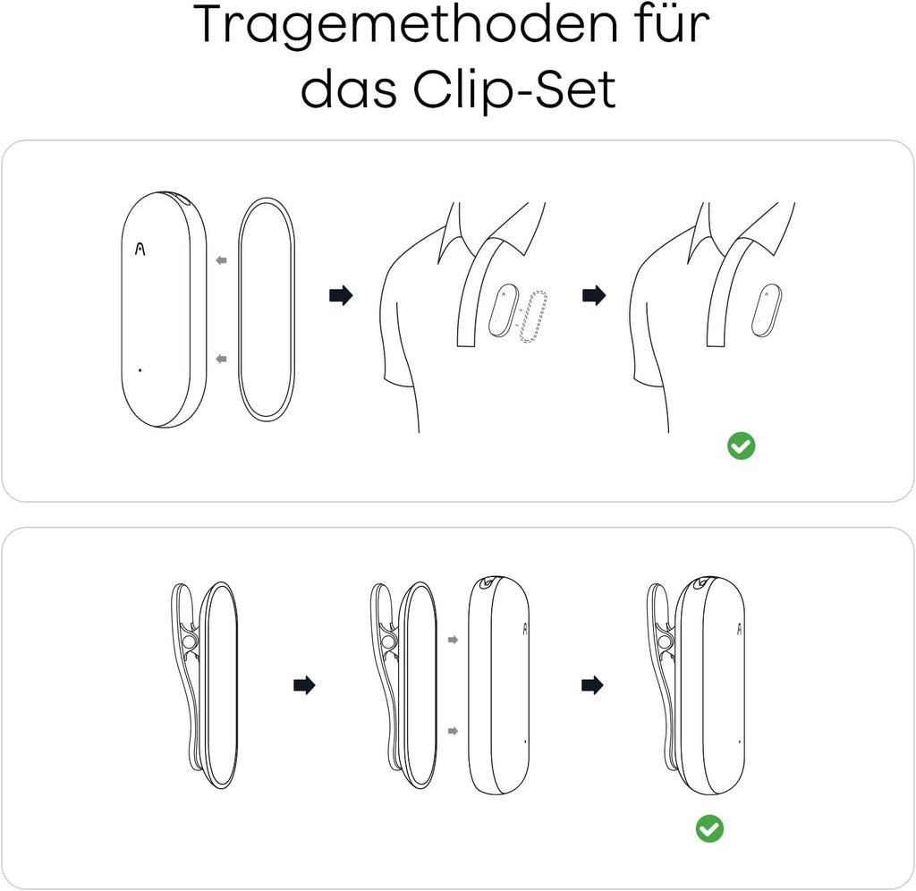 Plaud NotePin Clip- und Pin-Set für NotePin AI Voice Recorder