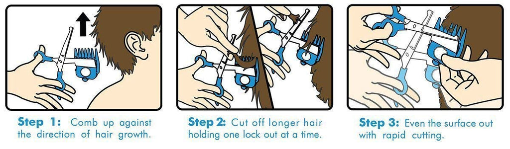 Calming Clipper – Das leise, sanfte Haarschneideset für Kinder mit Autismus und sensorischer Empfindlichkeit – inklusive Friseurumhang (20-teilig RH + Spitzer)