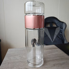 Doppelwandige, isolierte Thermoskanne aus Borosilikatglas