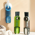 3-in-1 Mehrzweck-Flaschenreinigungsbürste – Tragbar, robust für Glas und mehr, ideal für Küche, Reinigung, vielseitig einsetzbar, auch als Becherdeckel oder Wasserflaschenreiniger geeignet.