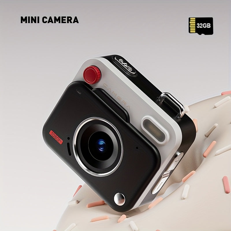 Neue CCD-Retro-Mini-Digitalkamera: Einfache Bedienung, ideal für Einsteiger. Hochauflösende Fotos und Videos. Zwei Ausführungen erhältlich, wahlweise mit oder ohne 32-GB-Speicherkarte.