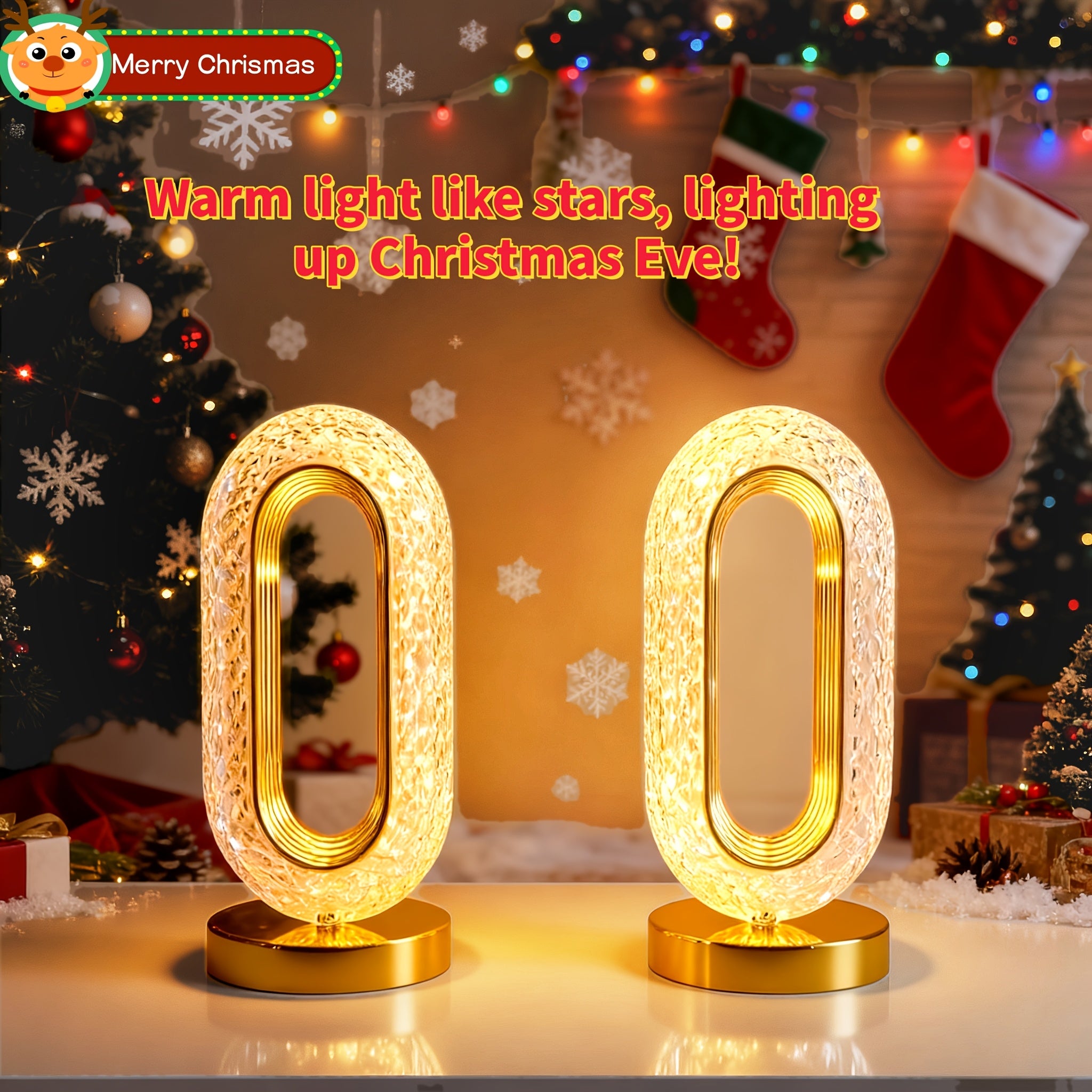 2er-Set moderne Acryl-Tischlampen | Verstellbare LED-Lampe mit 3 Farbmodi, Touch-Schalter, ideal für Zuhause, Büro, Arbeitszimmer, Lesen, perfektes Weihnachtsgeschenk