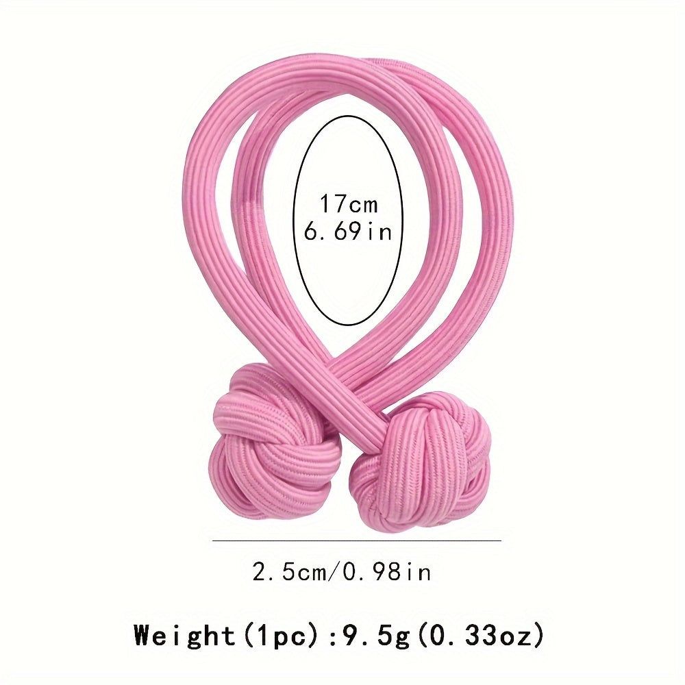 Haarband mit Knotendesign, elastisches Nylon-Haargummi für Pferdeschwänze, dickes und strapazierfähiges Haarstyling-Accessoire, schlichte Eleganz und Niedlichkeit für jeden Tag, verschiedene Farboptionen