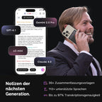 PLAUD NOTE AI Digital Voice Recorder, 64 GB Aufnahmegerät mit ChatGPT