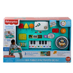 FISHER-PRICE HXG09 Lernspaß DJ-Spieltisch – Musikalisches Lernspielzeug mit 3 Klavierspielmodi, Lichtern, 12 Motorikaktivitäten und über 100 Liedern und Tönen, spricht Deutsch, ab 6 Monaten / 1 Jahr