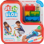 Jelly Blox – Kreativset, Bauspielzeug ab 2 Jahren, mit 20 Sinnesbausteinen, Konstruktionsspielzeug für Kinder, Sinnesspiel mit bunten Kacheln