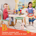Land of B. Nilpferd-Spielzeug-Keyboard mit Lichtern und Liedern, Klavier, Musikspielzeug, Musikinstrument zum Klavierspielen für Babys und Kinder ab 1 Jahr