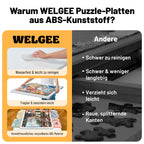 WELGEE 1000-teiliges drehbares Puzzlebrett mit 4 Schubladen & Abdeckung