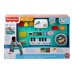 FISHER-PRICE HXG09 Lernspaß DJ-Spieltisch – Musikalisches Lernspielzeug mit 3 Klavierspielmodi, Lichtern, 12 Motorikaktivitäten und über 100 Liedern und Tönen, spricht Deutsch, ab 6 Monaten / 1 Jahr