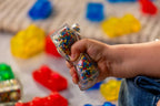 Jelly Blox – Kreativset, Bauspielzeug ab 2 Jahren, mit 20 Sinnesbausteinen, Konstruktionsspielzeug für Kinder, Sinnesspiel mit bunten Kacheln