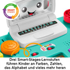 FISHER-PRICE HXG09 Lernspaß DJ-Spieltisch – Musikalisches Lernspielzeug mit 3 Klavierspielmodi, Lichtern, 12 Motorikaktivitäten und über 100 Liedern und Tönen, spricht Deutsch, ab 6 Monaten / 1 Jahr