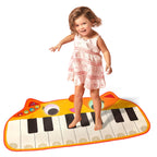Land of B. Nilpferd-Spielzeug-Keyboard mit Lichtern und Liedern, Klavier, Musikspielzeug, Musikinstrument zum Klavierspielen für Babys und Kinder ab 1 Jahr