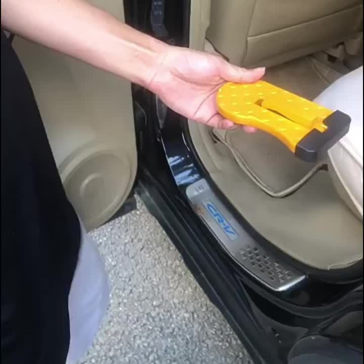 Klappbarer Autotürtritthaken, Dachgepäckträgertritt, Multifunktions-Universal-Verschlusshaken, Fußpedal, Aluminiumlegierung, Sicherheits-Autozubehör