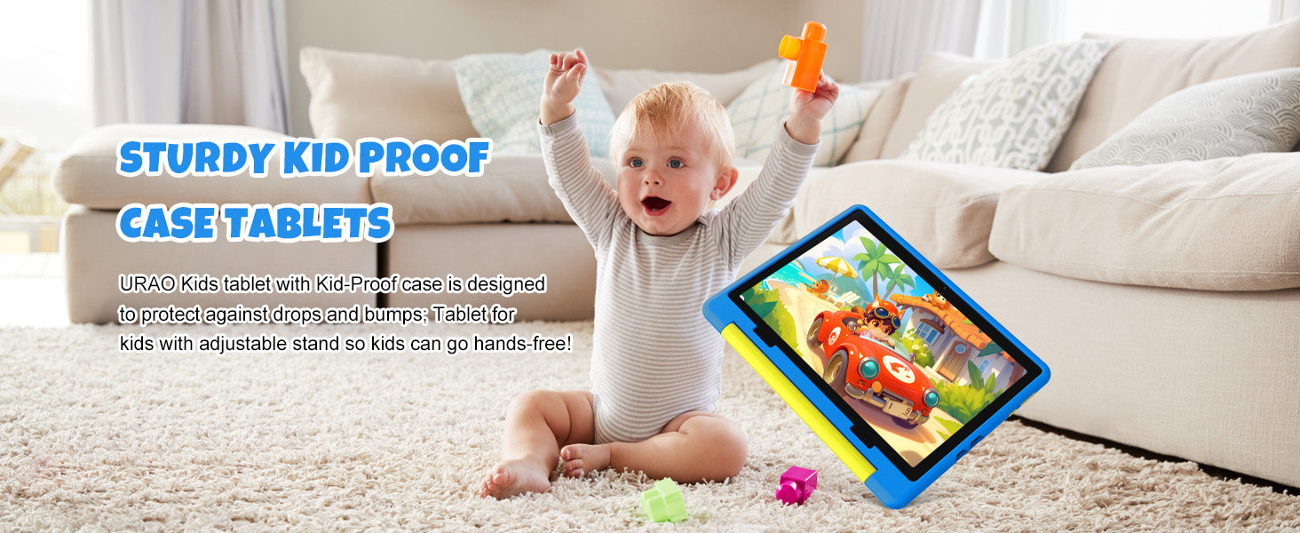 Kinder-Tablet, Android 15 Tablet für Kinder, 10 Zoll, 8 GB + 64 GB, 8-adrig, mit Hülle, 1 TB TF, erweiterbar, für Kleinkinder, Kinder, Elternkontrolle