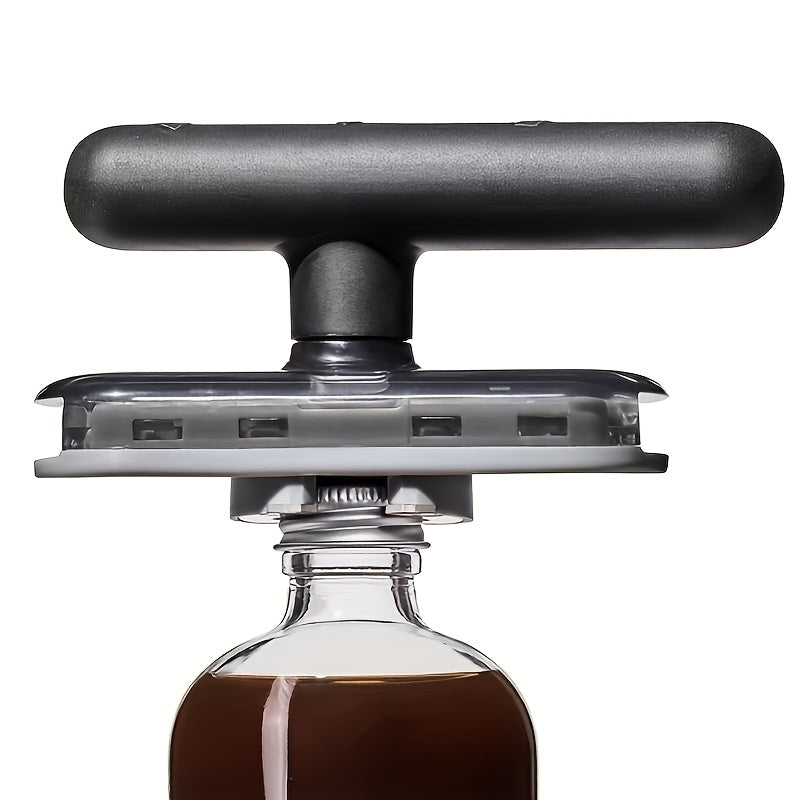 1 Stück verstellbarer multifunktionaler Flaschen- und Dosenöffner – einfaches Küchenwerkzeug zum Händeschütteln, langlebiges ABS-Material, kein Strom erforderlich, ideal für Partys und den täglichen Gebrauch, Dosenöffner für die Küche