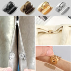 Set mit 4 metallischen Magnetverschlüssen in Schwarz, Gold, Silber und Bronze, ideal für die Verwendung an Taschen, Schachteln, Vorhängen und verschiedenen anderen Gegenständen.