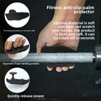 2 Stück rutschfeste Griffpolster aus Silikon fürs Fitnessstudio – Ergonomische Handschützer mit hochdichtem, strukturiertem Design für Gewichtheben, Kniebeugen, Hanteln