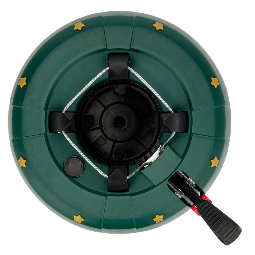 Christmas Tree Stands with Foot Pedal Function And Single-Cable Technology, Plastic/Metal Christmas Tree Stands in Various Sizes Green/Anthracite, Christmas Tree Stands with Child Safety And Large Water Tank with Water Level