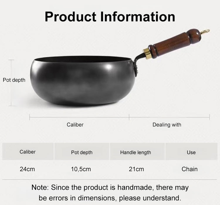 Großer Bauchtopf, vertiefter, antihaftbeschichteter Eisentopf, flacher Boden, unbeschichtet, kleine Bratpfanne, Eisenpfanne mit Deckel, unbeschichtete Bratpfanne, großer Bauch