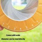 Verstellbares Präzisions-Kreiszeichenwerkzeug – Doppelmetall-Messlineal für Rohrdurchmesser und Holzbearbeitungsdesigns, nicht elektrisch, robustes Messingmaterial, Holzbearbeitungswerkzeug | Elegante Metalloberfläche | Messwerkzeug