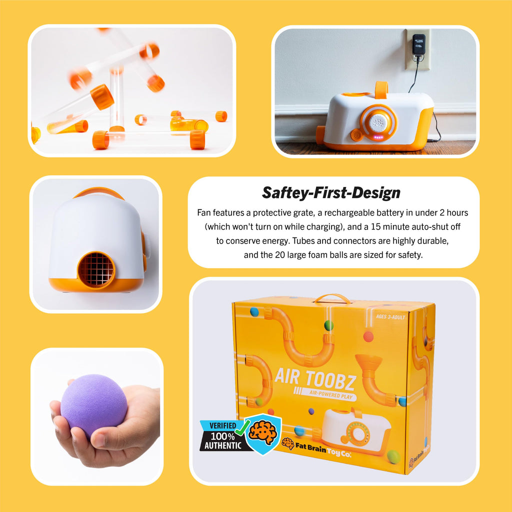 Fat Brain Air Toobz, luftbetriebenes Ball- und Rohrphysikspielzeug